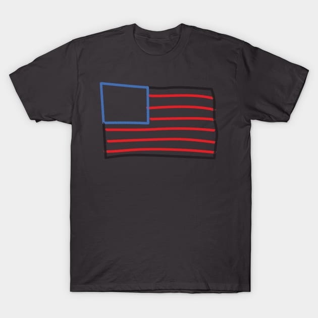 Sketch Flag T-Shirt by ATG Designs